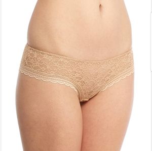 BOGO Free People Lace Hipster Panties Nude